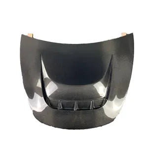 New Products Carbon Fiber Front Bumper Hood Bonnet for Tesla Model 3 Auto Racing Car Body Kit