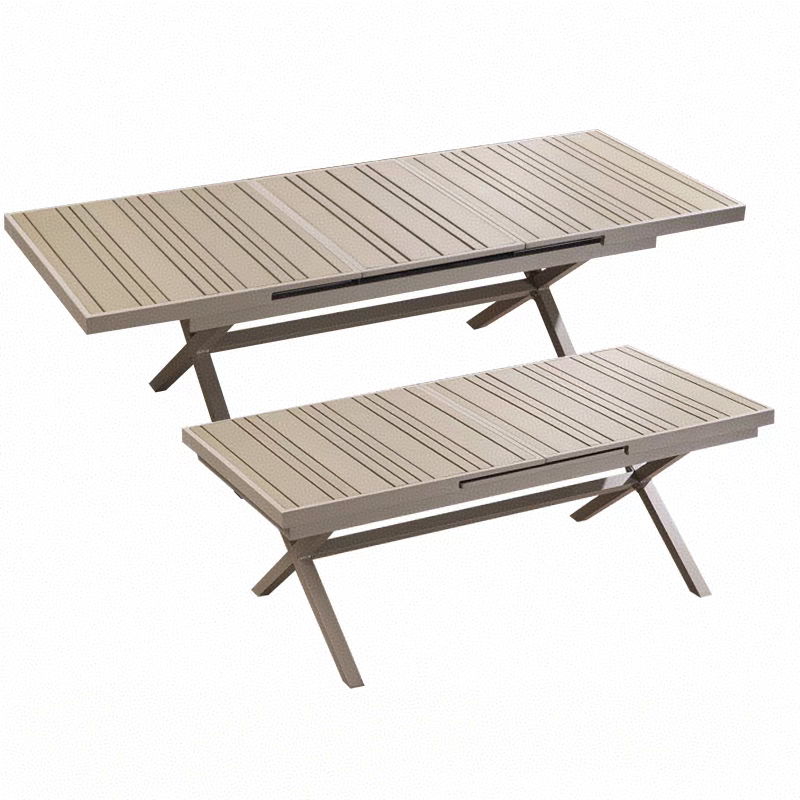 Table simple télescopique tout aluminium 180/240*90