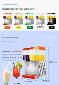 Machine à Boissons Commerciale Automatique à Trois Cylindres : Agitation pour Boissons Chaudes et Froides, Production de Jus par Pulvérisation - Product Image 2