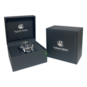 Cajas de Regalo para Relojes de Cuero Personalizadas Estuches de Lujo de Alta Calidad Empaque para <span class=keywords><strong>Reloj</strong></span> de Pulsera <span class=keywords><strong>Caja</strong></span> de <span class=keywords><strong>Reloj</strong></span> Negra Mate Individual Vacía de Papel - Product Image 4