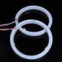 Nouvelles ampoules LED COB pour feux de brouillard, anneaux halo Angel Eyes, couleurs blanc, jaune, rouge, 80MM, 12V, avec couvercle en latex pour feux de jour de voiture