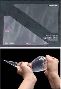 Bolsa de tubería de plástico desechable de 22 pulgadas PE para uso en panadería para pastelería <span class=keywords><strong>y</strong></span> decoración de Pasteles de Masa de confitería - Product Image 5