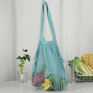 Lavable Portable Légumes Réutilisables Produire Sacs Coton Maille Épicerie Fourre-Tout Coton Net Sac