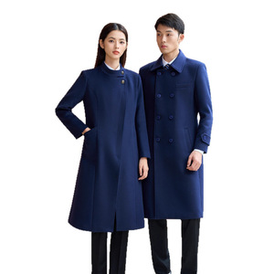 Women's And Men's Woolen Coat Winter Uniform For Hotel Reception Long Sleeve With Label And Tags - Product Image 5