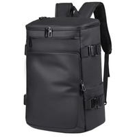 Sac à dos de voyage unisexe 2-en-1 moderne en PU de qualité, décontracté, avec fermeture éclair, imperméable, grande capacité, durable, pour ordinateur portable et affaires