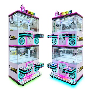 Vente directe Machine de poupée en métal à pièces peu coûteuse Langue espagnole Ticket Griffe Grue Jouet Ticket Récepteur Opération - Product Image 1