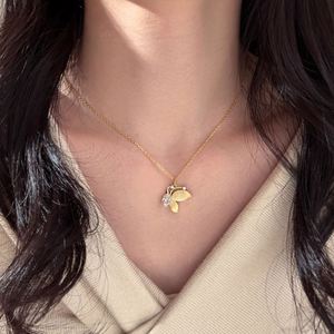 Dylam New Design High Jewel Link <b>Chain</b> 8A <b>Iced</b> <b>Out</b> Cut Zirconia Butterfly Pendant Necklace for Anniversary Birthday Gift - Product Image 5