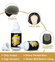 Meilleur vendeur aux États-Unis, colle à dentelle forte sans latex, séchage rapide, imperméable, colle adhésive pour perruque à dentelle, marque privée