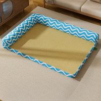 Nouveau Tapis Rafraîchissant d'Été PKY pour Chat, Respirant, Protection du Cou, Tapis de Lit pour Chat Amovible et Lavable pour Intérieur