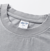 T-shirt surdimensionné YKH 275 g/m² 100 % coton, personnalisable avec logo, pour l'été, délavé à l'acide, à manches courtes, épais, imprimé sérigraphié, vente en gros