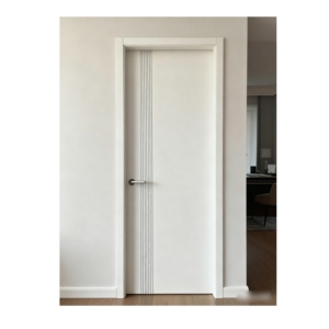 Puerta de madera maciza de diseño personalizado, fabricación ecológica para dormitorio interior, sala de estar, granja con características de estilo chino - Product Image 1