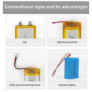 Prix de gros 602030 batterie au lithium polymère 300mAh 3.7V petites batteries li-polymère cellule pour charger le trésor - Product Image 5