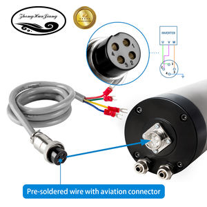 Zhong Hua Jiang - Motor de Husillo CNC Refrigerado por Agua ER20 BT30 de 80 mm y 4 Rodamientos, 2.2 KW, para Máquina de Perforación CNC - Product Image 4