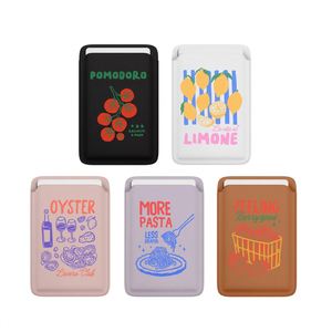 Portefeuille/Étui pour cartes en cuir PU à motif imprimé personnalisé, sans fermeture, pour iPhone séries 17/16/15/14/13/12 - Product Image 1