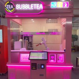 เครื่องชงชาไข่มุกอัจฉริยะระบบหุ่นยนต์ AI ระดับไฮเอนด์ ทำงาน 24 ชั่วโมง พร้อมบริการบาริสต้า 5 ดาว หน้าจอ 22 นิ้ว - Product Image 3