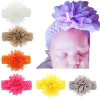 Twinfree Ikat Kepala Bunga Bayi Baru Aksesori Rambut Lucu Pita Bunga Renda Kecil Baru Lahir 10.5Cm Penggunaan Sehari-hari untuk Bayi