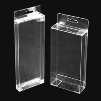Boîte à leurres pliable transparente en plastique avec vernissage, matériaux recyclés personnalisés PET PVC, emballage pour leurres de pêche