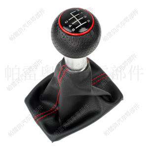 Pareo – levier de changement de vitesse en cuir à 6 vitesses, pour Audi A4 B6 A3 S3 8L 8P 2000-2012, conception ergonomique - Product Image 2