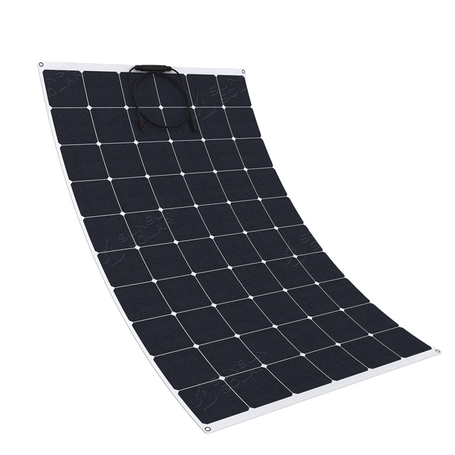 Camping Rv Marine Use Cell ETFE/PET 12v 24v 200W Sunpower Etfe Semi Flexible Solar Panel