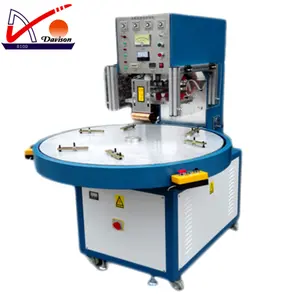 semi auto rotary table high frequency blister welding and sealing machine clam packing machine