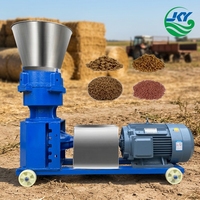 Machine à granulés d'aliments pour animaux portable à matrice plate, pour la production d'aliments pour poulets, porcs et bovins