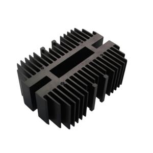 Dissipateur thermique en aluminium CNC personnalisé, alliage 6063 T6, profil extrudé en aluminium anodisé pour dissipateurs thermiques en aluminium - Product Image 1