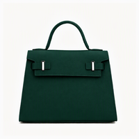 Bolsos de Mano Personalizados de Color Sólido para Mujer, Venta Caliente, Bolsos de Lujo para Mujer Joven, Tamaño 22, Bolsos Cuadrados Pequeños para el Día a Día, Directo de Fábrica