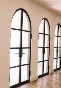 USA tiêu chuẩn Pháp cửa vòm thép hàng đầu cửa thép cửa kính với xử lý khóa - Product Image 4