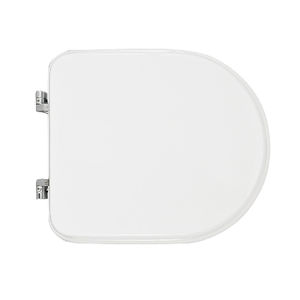 Asiento de inodoro para Kerasan Flo 48 Shape 6, blanco, con bisagras en forma de C - Product Image 1