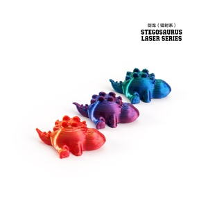 Figuras de Dinosaurios Miniatura Impresas en 3D de PLA Feeron, Lindos Juguetes de Dinosaurios con Degradado de Colores - Decoración de Paisajes, 2 cm, Regalo Creativo para Niños - Product Image 5