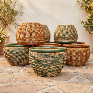 Pot de Bonsaï en Céramique Écologique en Gros, Petit, Multi-Styles, en Porcelaine Émaillée Bleue, pour Sol, Maison et Jardin, Durable, pour Fleurs - Product Image 2