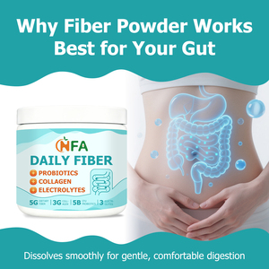 OEM ODM Daily Fiber Powder with Probiotics Collagen Electrolytes Supports Digestion Regularity Gut Microbiome Intestinal Barrier - Product Image 3