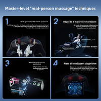 Fauteuil de massage intelligent électrique Bluetooth à commande à distance sans fil pour bras robotique 4D 8598, massage corporel complet automatique avec IA