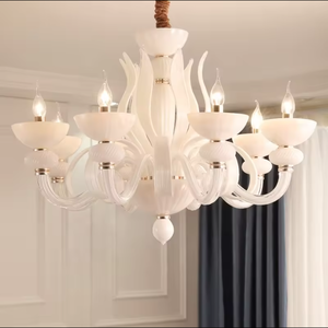 Vente en gros salle à manger bougie de luxe cristal luminaires romantiques lustres lampes suspendues - Product Image 5