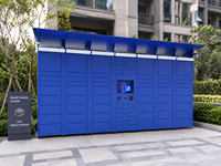 Caseta Inteligente para Paquetes con Cerradura Electrónica, Impermeable IP65, Modular, para Apartamentos y Comunidades - Modelo 2026, 5 Casilleros