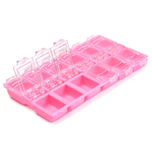 12Grids Nail Rhinestones Decorations Separate Box Nail Jewelry <b>Display</b> <b>Case</b> Plastic Nail Accessories Containers Storage Box - Product Image 2