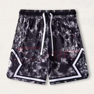 Pantalones cortos deportivos de calle con estilo personalizado logotipo bordado sublimación diseño bolsillo deportes malla pantalones cortos de baloncesto atléticos - Product Image 2