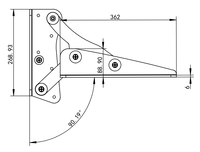 Support de siège de bateau pliable ALASTIN en acier inoxydable, base de chaise marine pour yacht