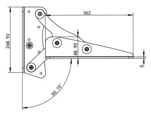 ALASTIN Klapp boot Sitz halterung Edelstahl Yacht Marine Stuhl Basis Scharnier - Product Image 6