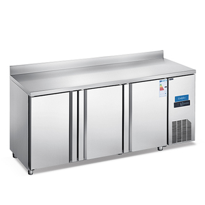 Réfrigérateur-congélateur économique à refroidissement par air, 3 portes, 2m, <span class=keywords><strong>en</strong></span> acier inoxydable, sans givre, dégivrage automatique, mode éco - Product Image 1