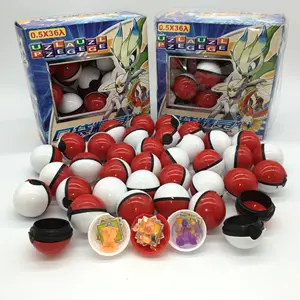 36 figure pz/set di 3-4CM di Anime dei cartoni animati con immagine di 3-4CM Pet Elf Ball Pokeball lotto modello creativo giocattolo Master Ball Pocket Pokemoning Ball