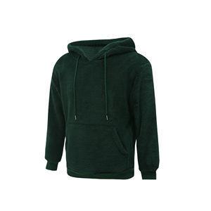 Best Quality Solid <b>Sherpa</b> <b>Lined</b> Winter Full Zip Fleece <b>Hoodie</b> 100% Cotton Oversized Fit Eco-Friendly men's hoodies - Product Image 2