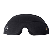Masque oculaire chauffant électrique 3D magnétique avec musique Bluetooth, vibration USB, vapeur, masseur oculaire pour le sommeil, en coton tricoté élastique