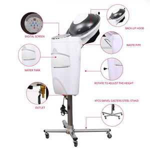 เครื่องอบไอน้ำผมแบบพกพาอัตโนมัติเต็มรูปแบบ พร้อมหน้าจอ LED รองรับแรงดันไฟฟ้าสองระบบ เครื่องดูแลเส้นผมระดับมืออาชีพสำหรับใช้ในบ้าน - Product Image 4