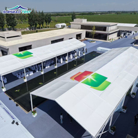 Tente d'entrepôt industrielle temporaire, chapiteau de stockage, imperméable, grande surface, utilisation en extérieur et en intérieur, toutes saisons