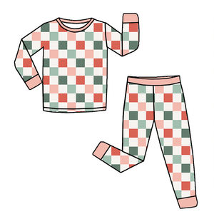 Vente en gros de pyjamas deux pièces pour enfants ensembles de vêtements de Noël vêtements de nuit de haute qualité pour tout-petits bébés filles modèle personnalisé - Product Image 4