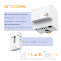 Enecess E2401 단상/분할형/삼상 에너지 모니터 |   40개 이상의 채널 |   가정용 상업용 |   분 단위로 정확한 데이터 |   와이파이/랜 |