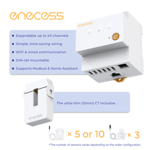 Monitor de Energía Monofásico/Bifásico/Trifásico | Más de 40 Canales | Para el hogar y EMS de uso comercial e industrial | Data Precisa a Nivel de Minutos | WiFi/LAN | API Modbus | Asistente Doméstico - Product Image 2