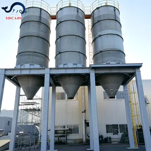 SDCAD mesleği customized100 ton çimento tankı dikey entegre beton çimento silosu sac çimento depolama tankı