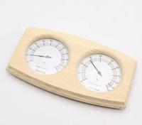 Pasokan pabrik Sauna aksesoris termometer dan higrometer kayu Digital 2 in 1 termometer higrometer